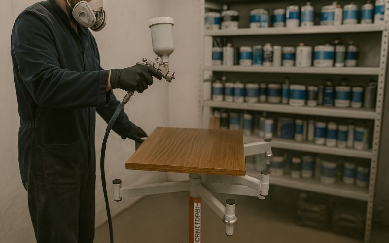 nakładanie impregnatów do drewna